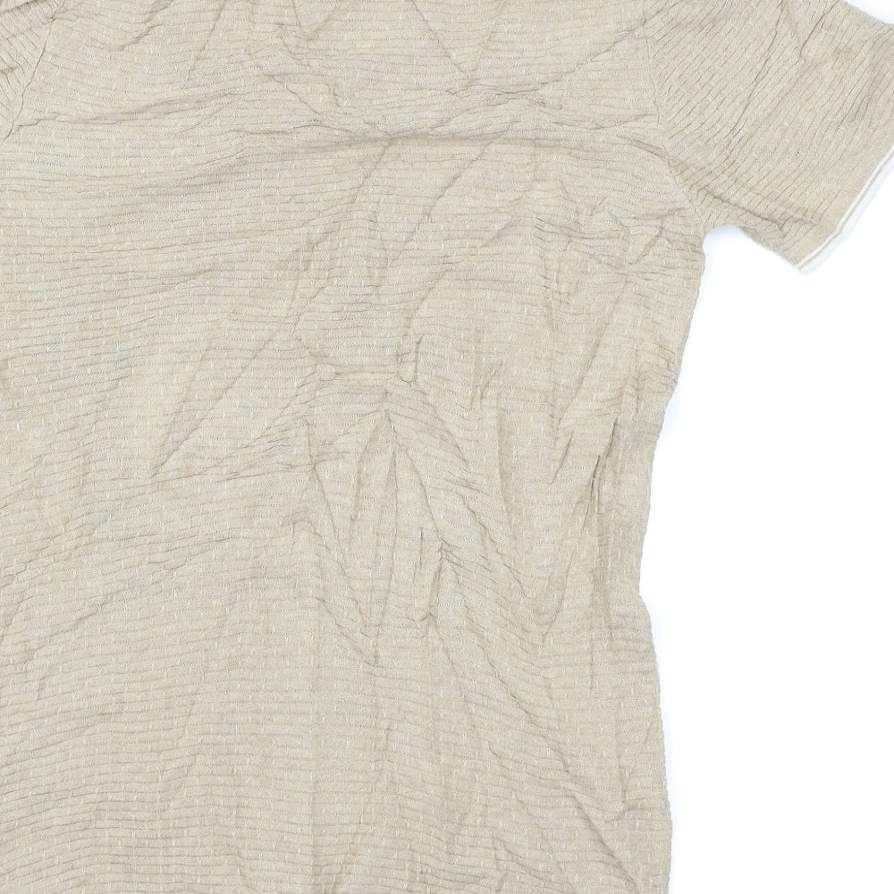 Racing Green Mens Beige    Polo Size S