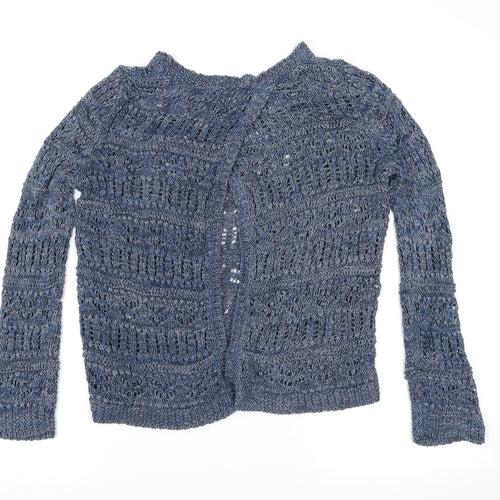 M&S Womens Blue   Wrap Jumper Size 10
