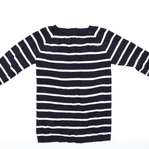 My Hailys Womens Blue Striped  Pullover Jumper Size 12