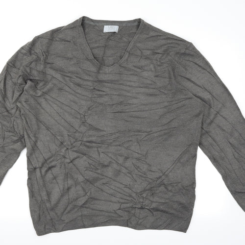 M&S Mens Grey   Pullover Jumper Size 2XL