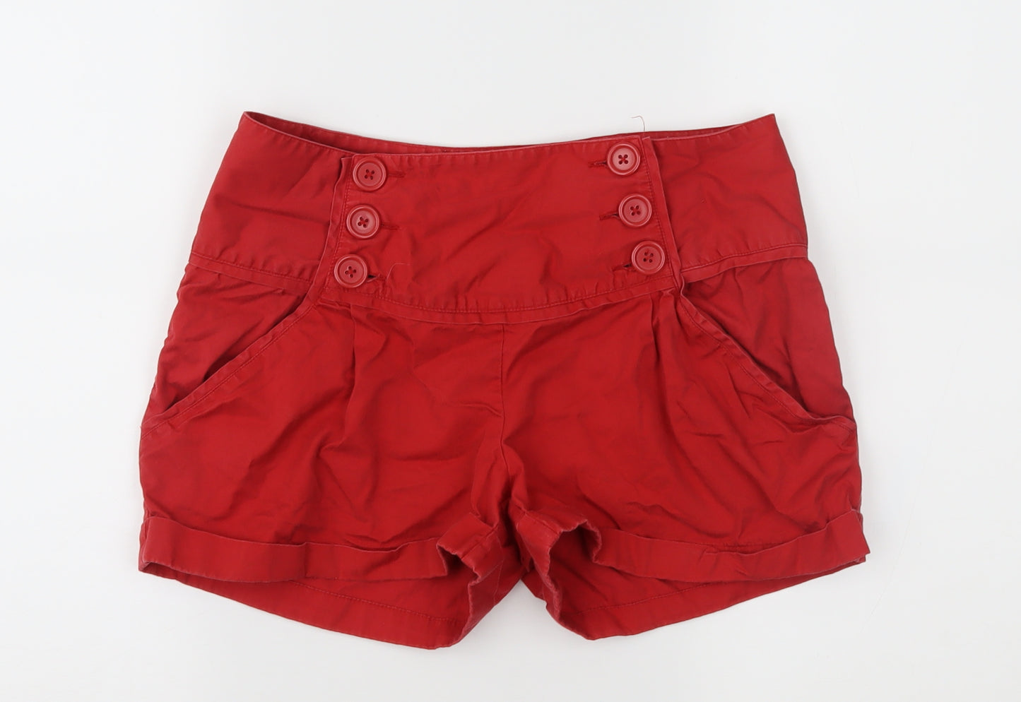 Papaya Womens Red   Hot Pants Shorts Size 10