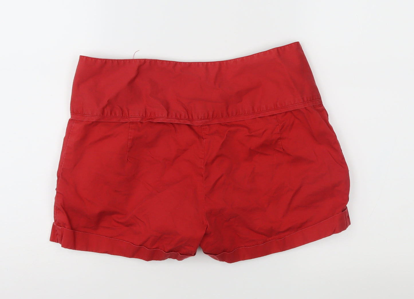 Papaya Womens Red   Hot Pants Shorts Size 10