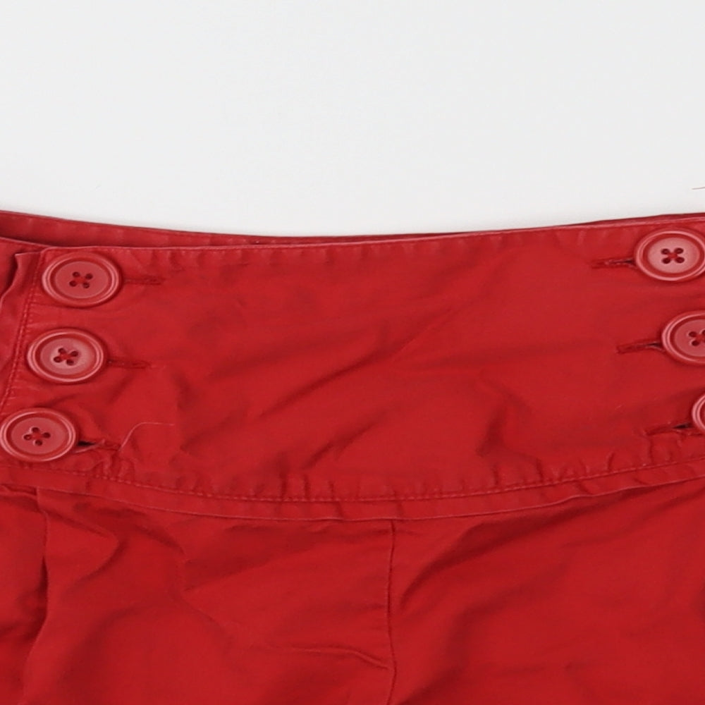 Papaya Womens Red   Hot Pants Shorts Size 10