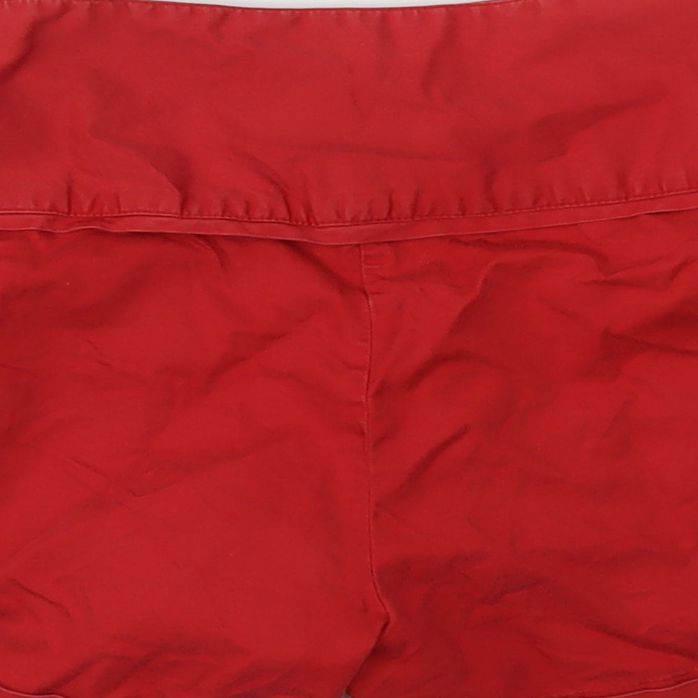 Papaya Womens Red   Hot Pants Shorts Size 10