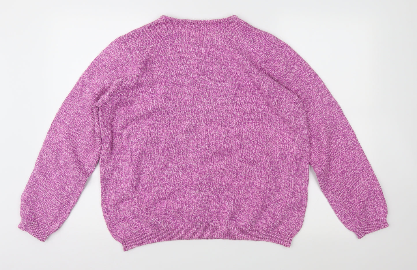 EWM Womens Pink  Knit Pullover Jumper Size L
