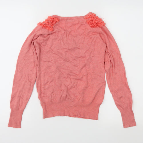 F&F Womens Pink  Knit Pullover Jumper Size 8