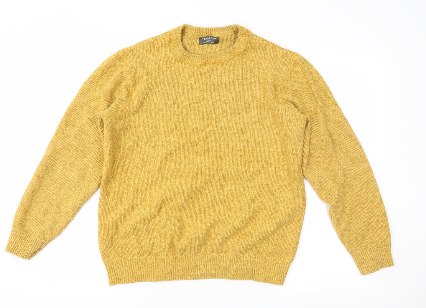 Primark Womens Yellow  Knit Pullover Jumper Size XL