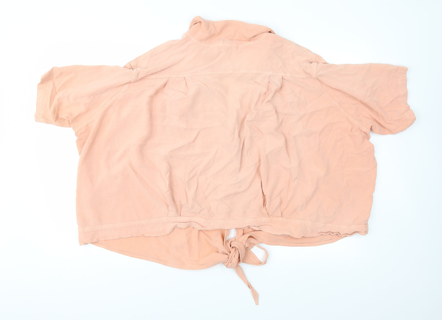 East Coast Womens Orange   Cropped Blouse Size 18