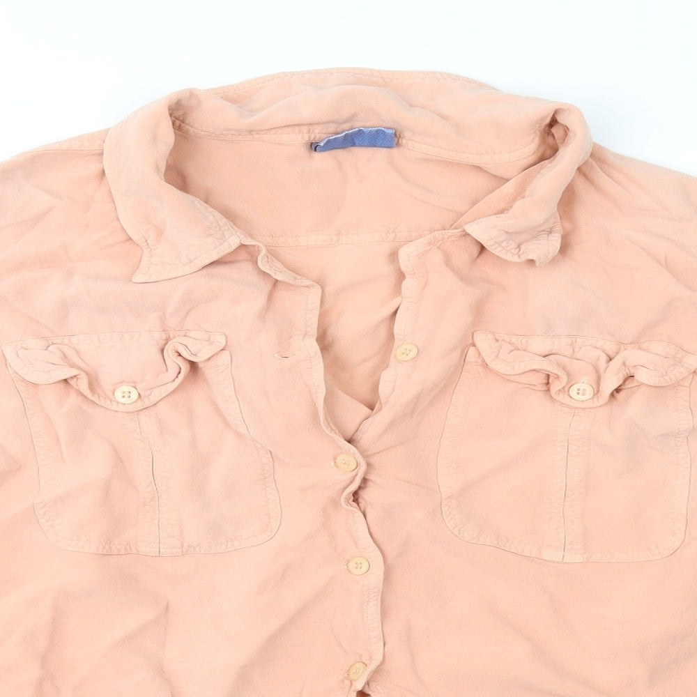 East Coast Womens Orange   Cropped Blouse Size 18