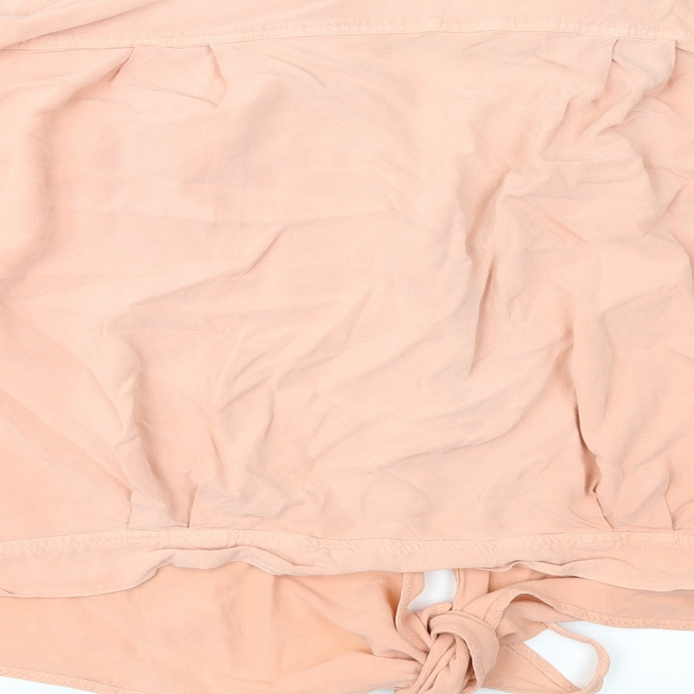 East Coast Womens Orange   Cropped Blouse Size 18