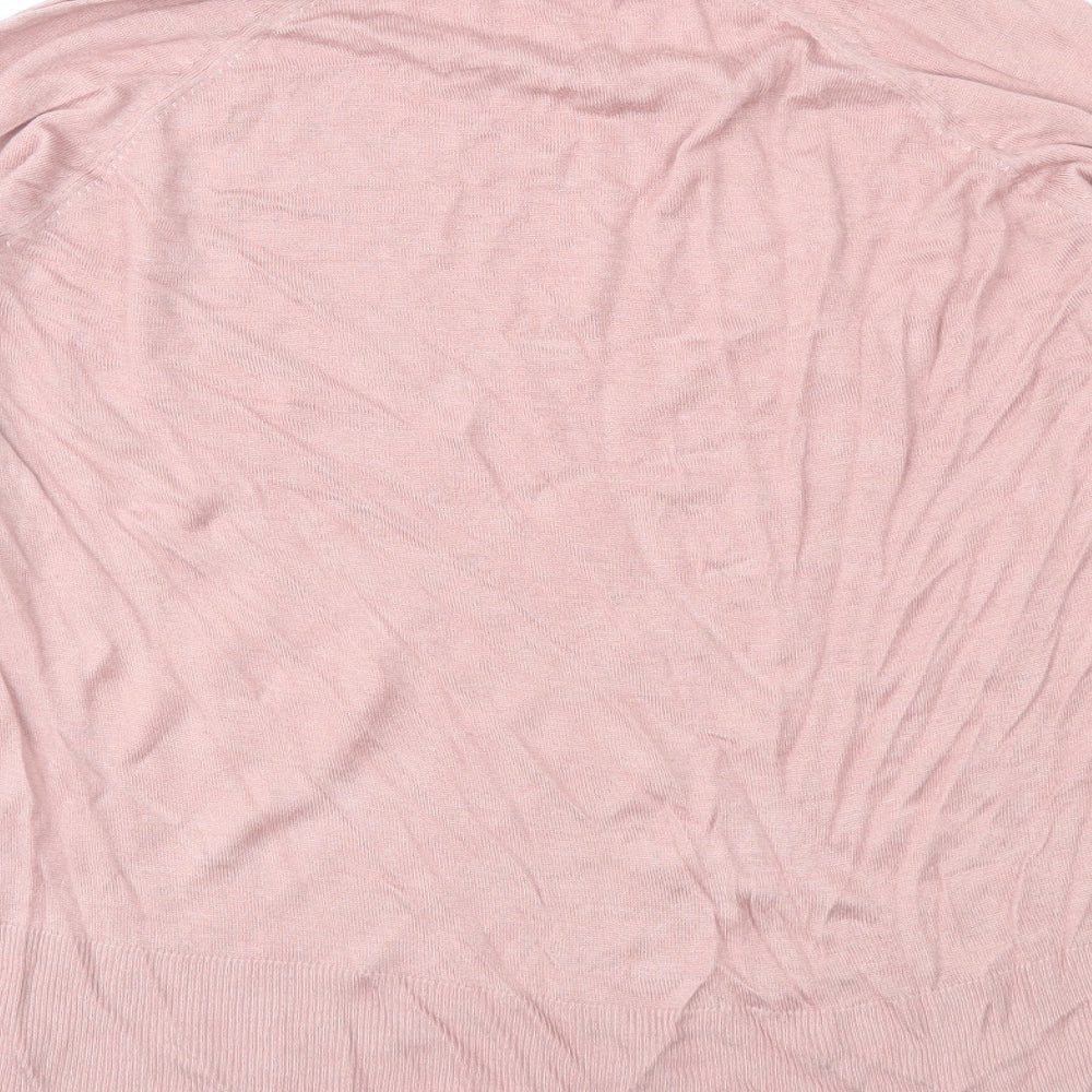 Zara Womens Pink  Knit Pullover Jumper Size M