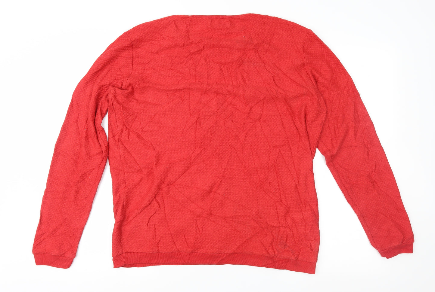 Zara Mens Red  Jersey  T-Shirt Size XL
