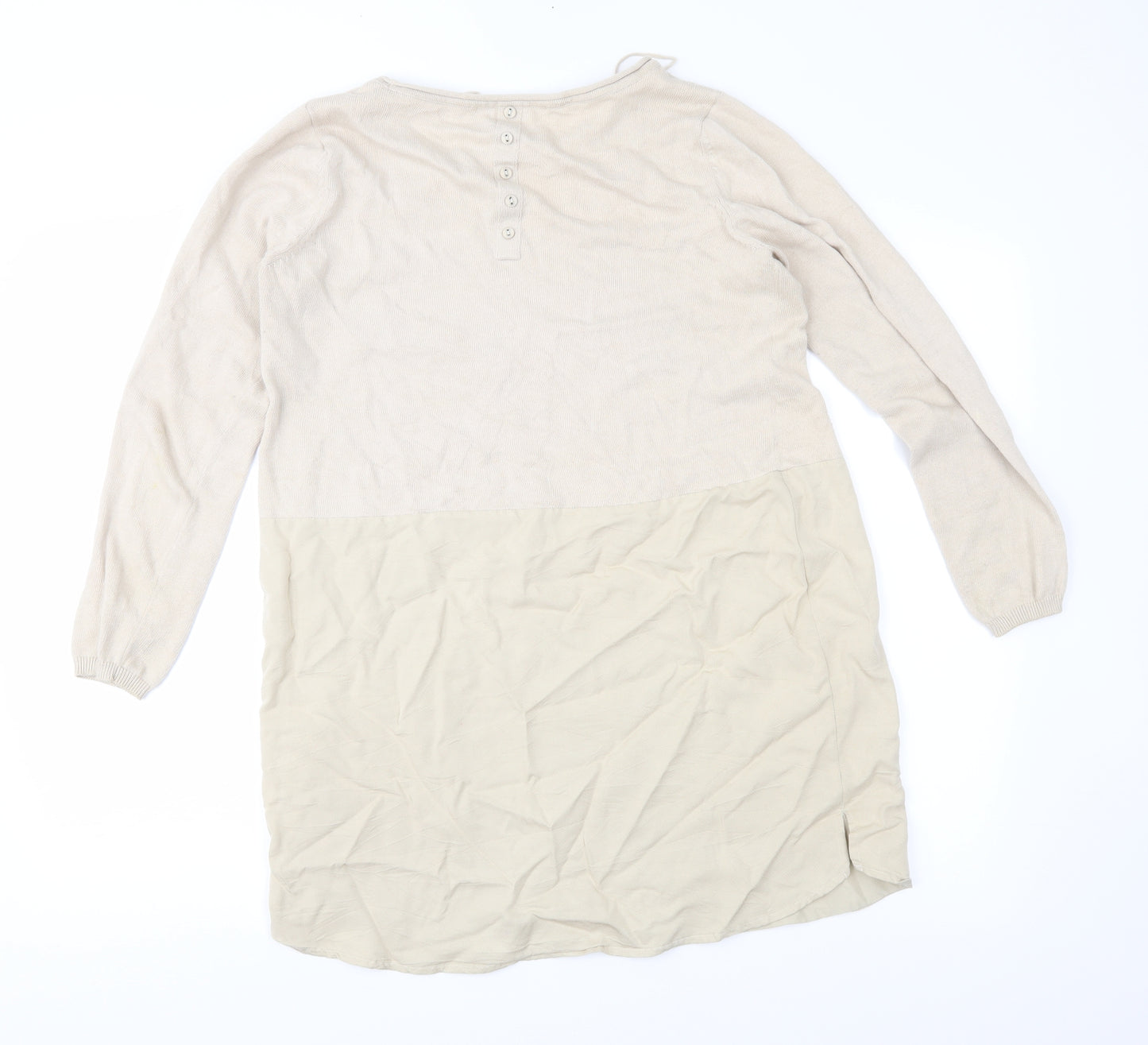 Only Womens Beige  Knit Jumper Dress  Size M