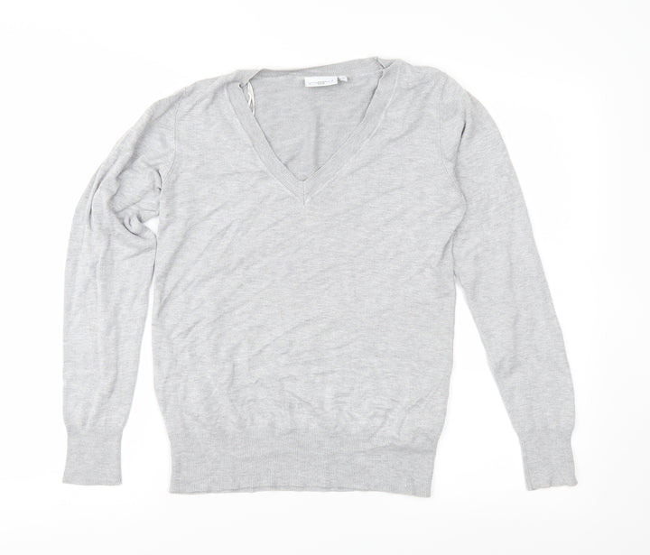 New Look Womens Grey Knit Pullover Jumper Size 10
