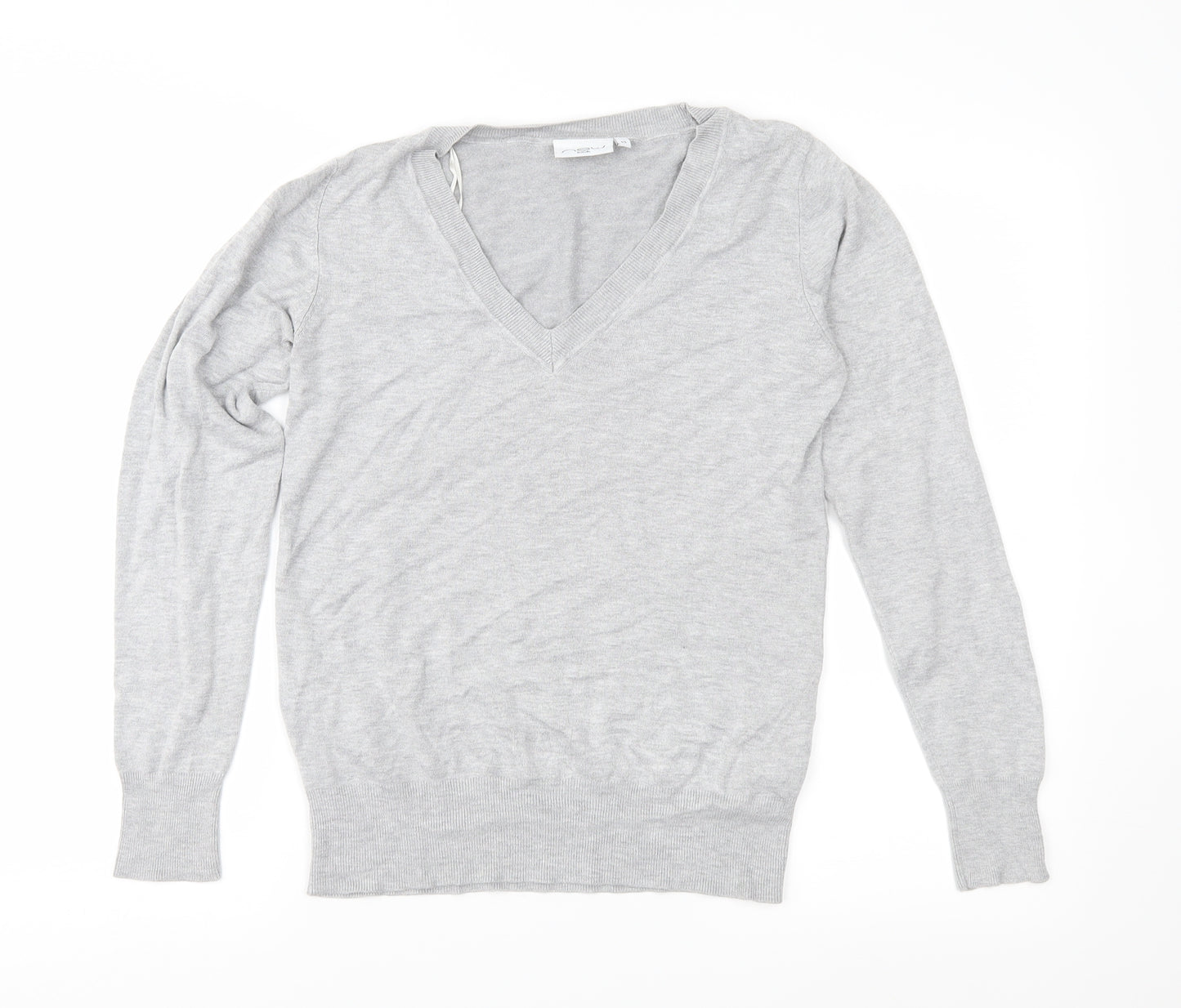 New Look Womens Grey  Knit Pullover Jumper Size 10