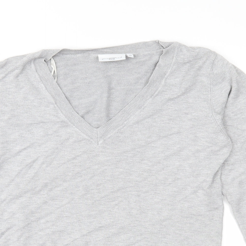 New Look Womens Grey  Knit Pullover Jumper Size 10