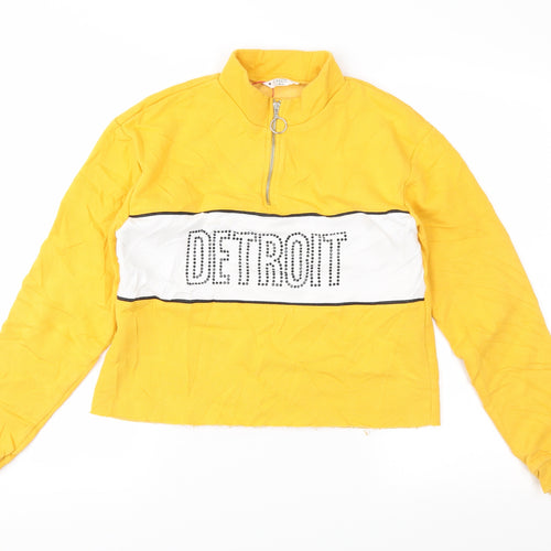 Candy Couture Girls Yellow   Pullover Sweatshirt Size 15 Years
