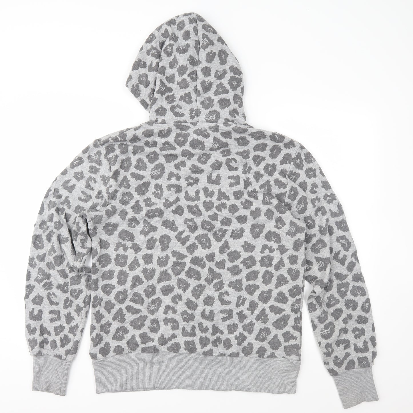 Worn By Womens Green Animal Print  Pullover Hoodie Size M