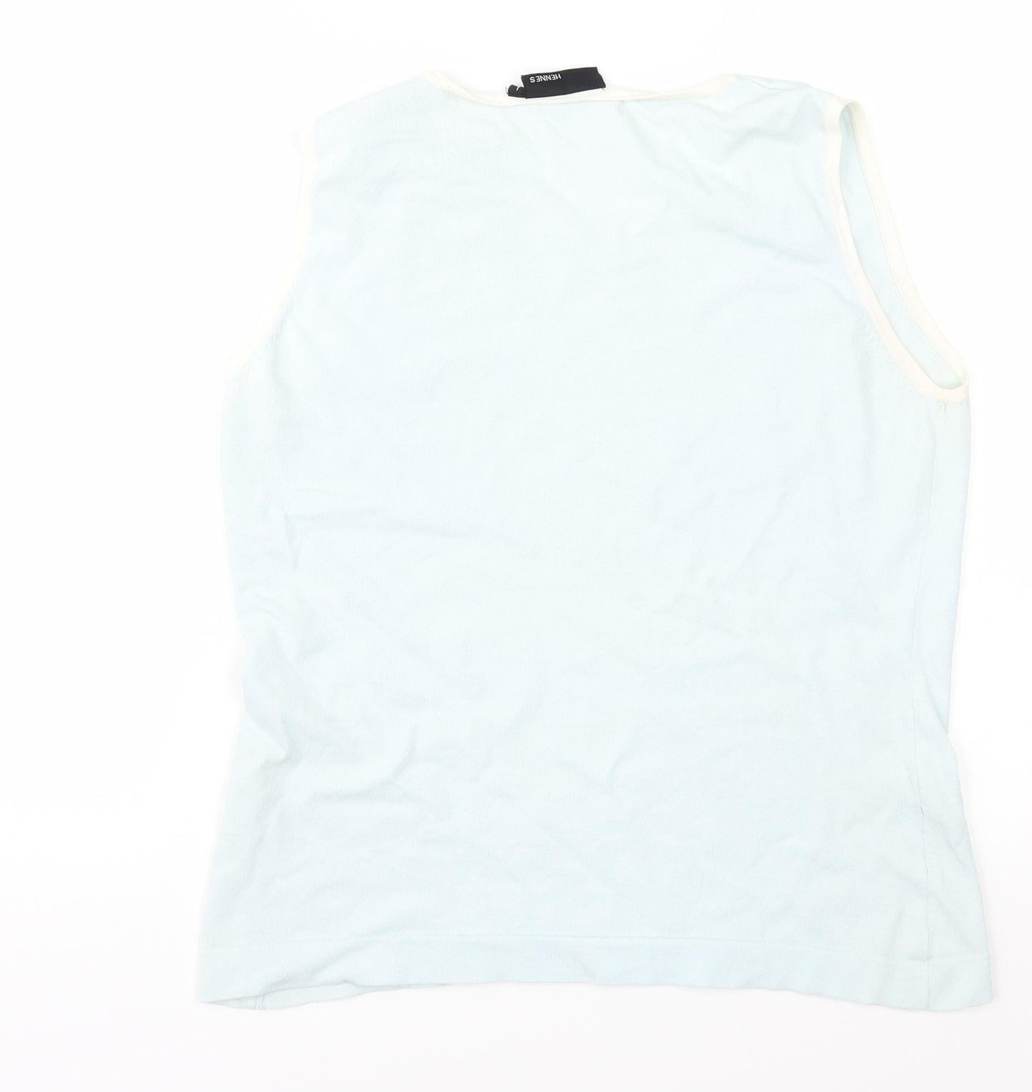 Hennes Womens Blue  Knit Vest Jumper Size L