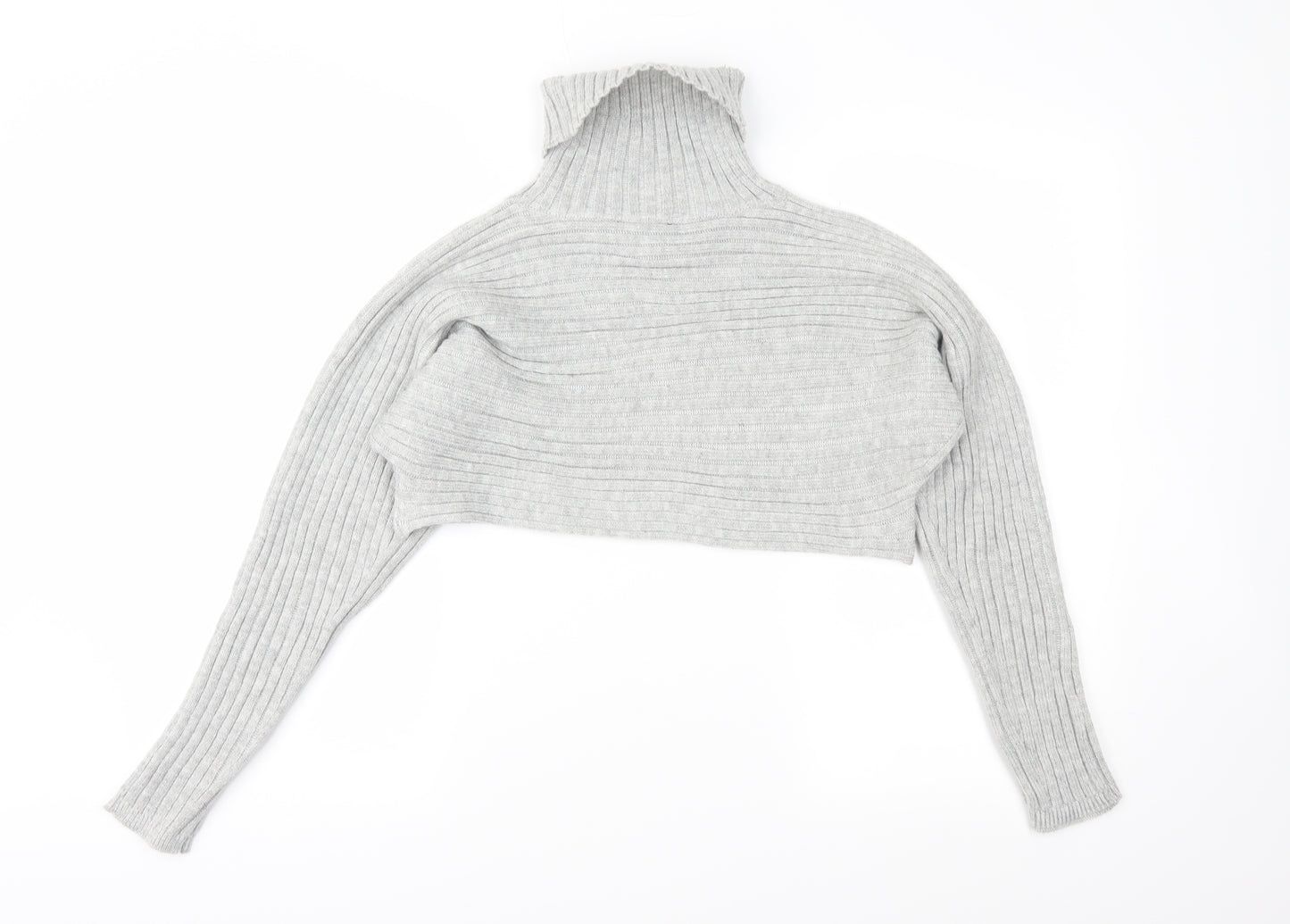 New Look Womens Grey  Knit Pullover Jumper Size S