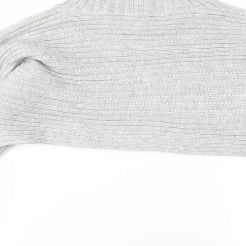 New Look Womens Grey  Knit Pullover Jumper Size S