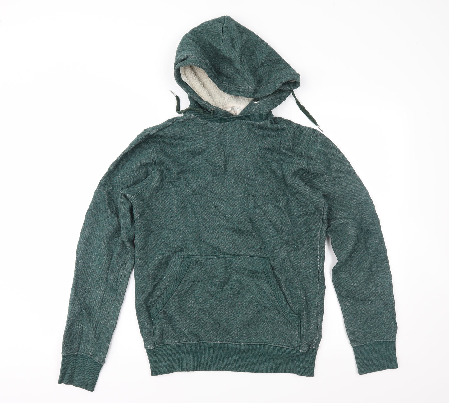 H&M Mens Green   Pullover Hoodie Size XS
