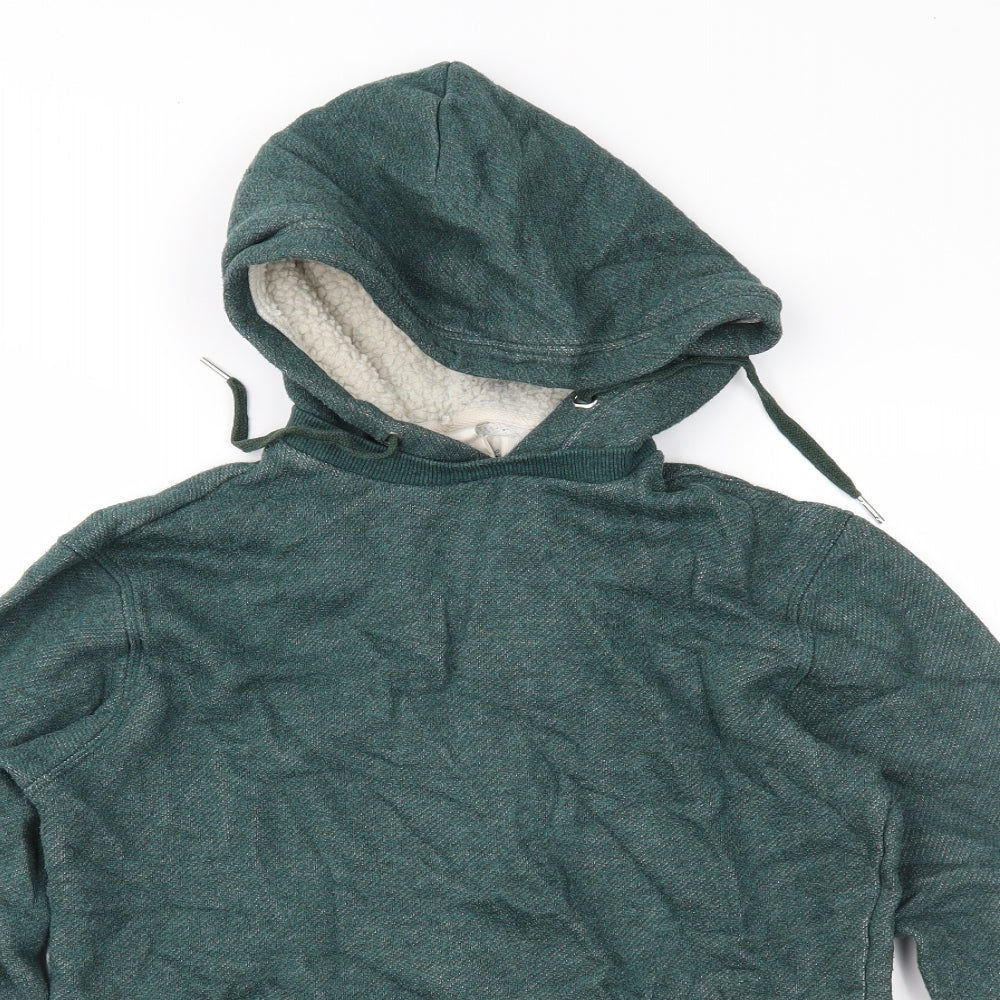 H&M Mens Green   Pullover Hoodie Size XS