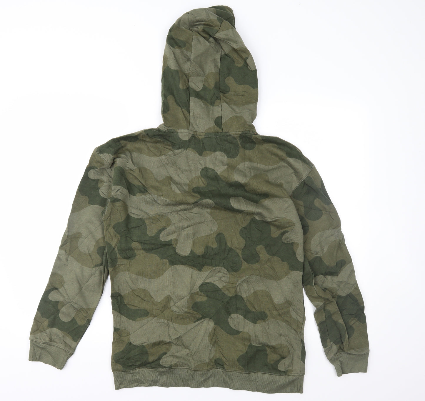 Primark Boys Green Camouflage  Pullover Hoodie Size 14-15 Years