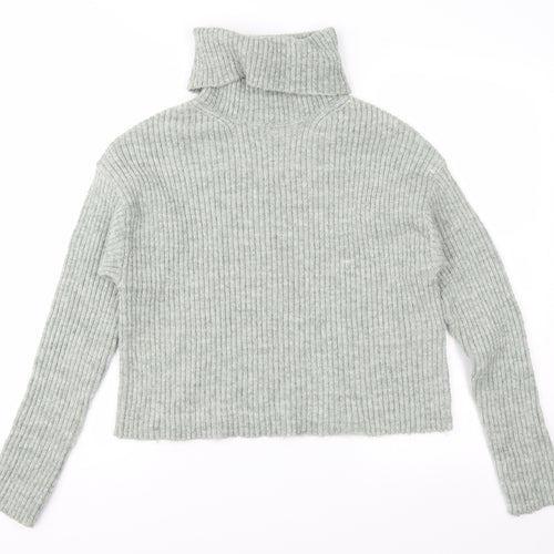 New Look Womens Green  Knit Pullover Jumper Size S
