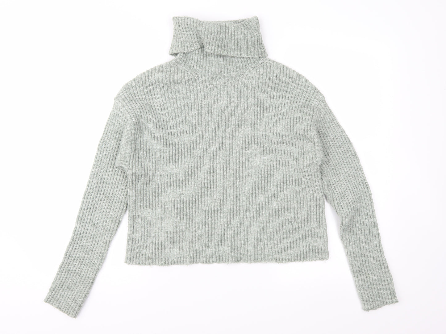 New Look Womens Green  Knit Pullover Jumper Size S