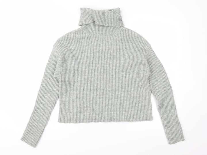 New Look Womens Green  Knit Pullover Jumper Size S