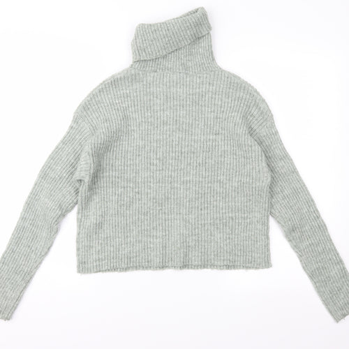 New Look Womens Green  Knit Pullover Jumper Size S