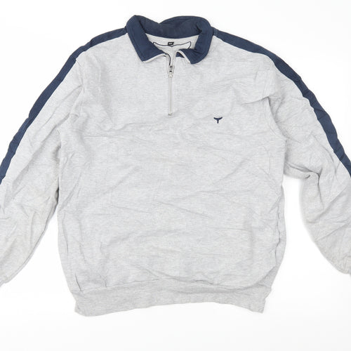 Whale of a Time Clothing Mens Grey   Pullover Sweatshirt Size XS