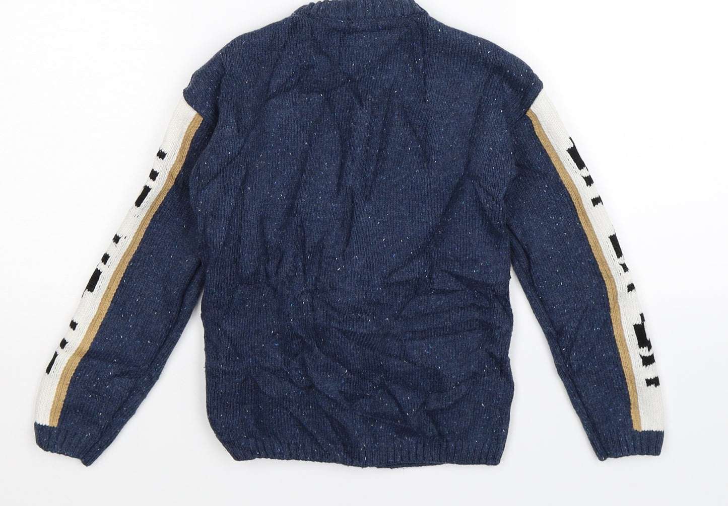 NEXT Boys Blue   Pullover Jumper Size 6 Years  - Christmas