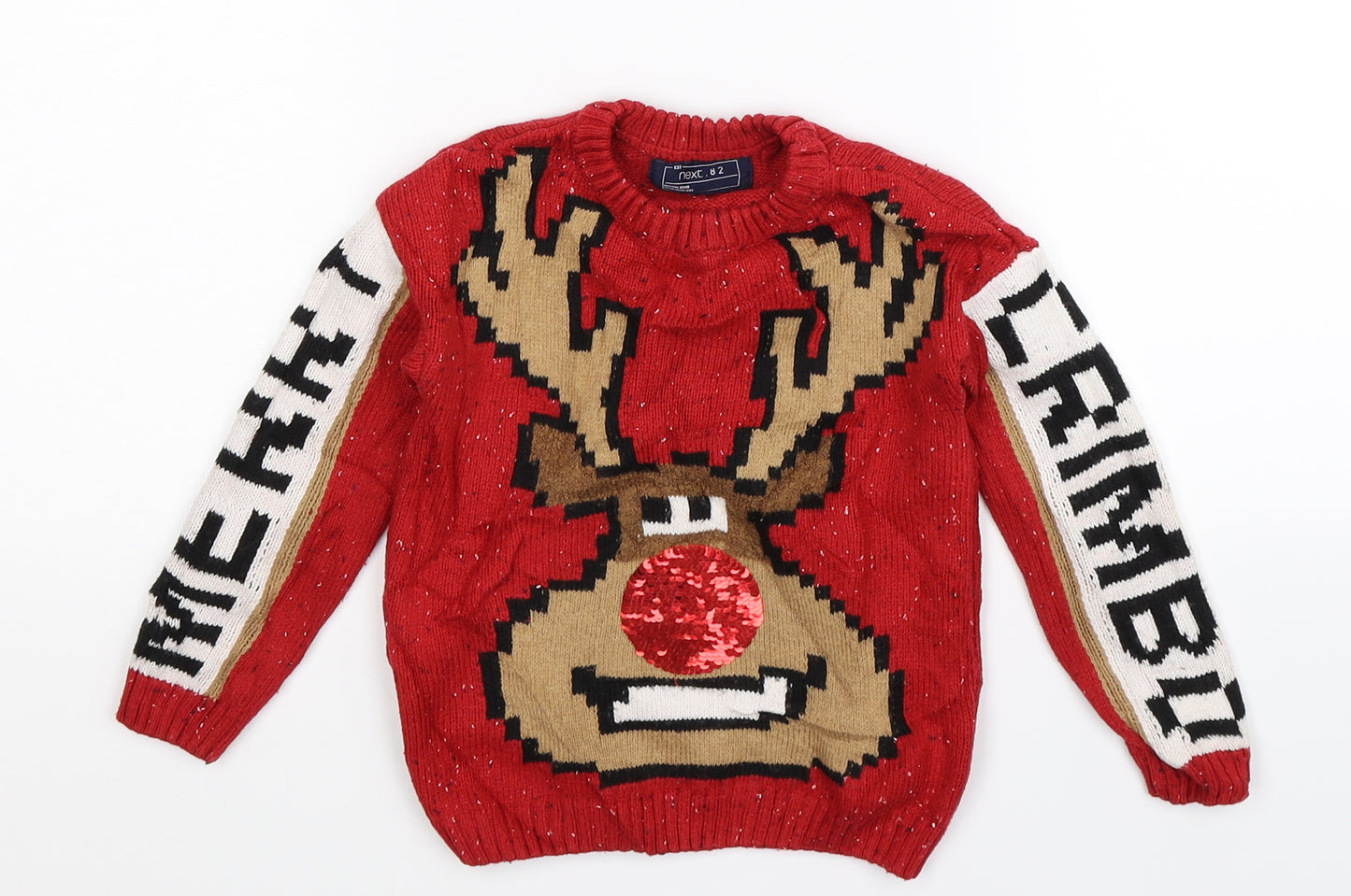 NEXT Boys Multicoloured  Knit Pullover Jumper Size 3 Years  - Christmas