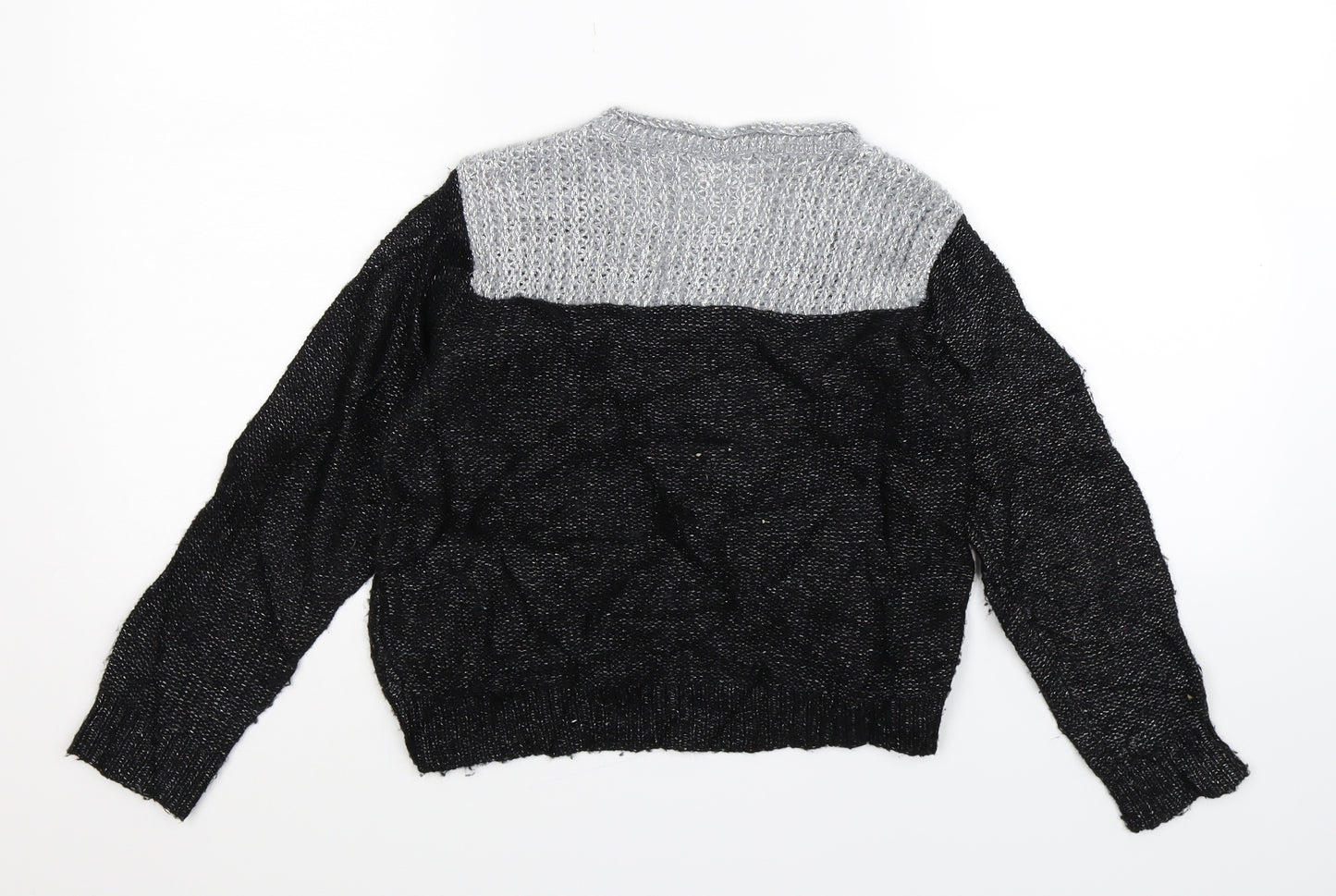 Diesel Womens Black  Knit Pullover Jumper Size 12