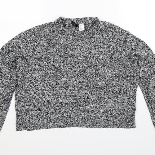 Divided Womens Grey  Knit Pullover Jumper Size M