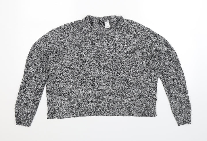 Divided Womens Grey  Knit Pullover Jumper Size M