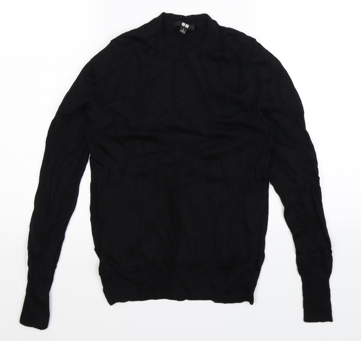 Uniqlo Womens Black  Knit Pullover Jumper Size S