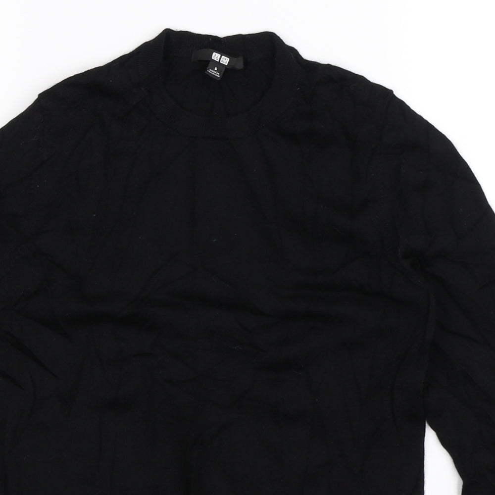 Uniqlo Womens Black  Knit Pullover Jumper Size S