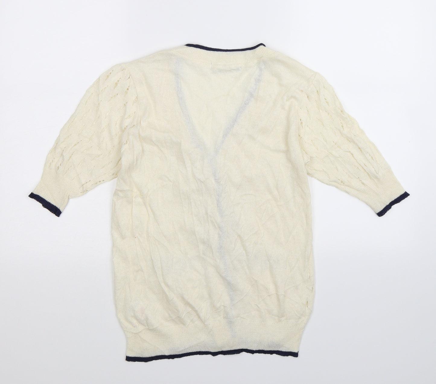 Atmosphere Womens White  Knit Cardigan Jumper Size 12