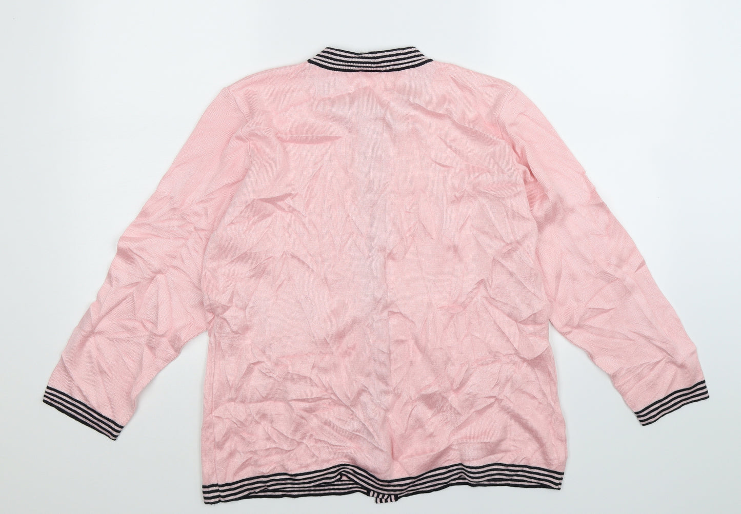 Grazia Womens Pink  Knit Cardigan Jumper Size 14