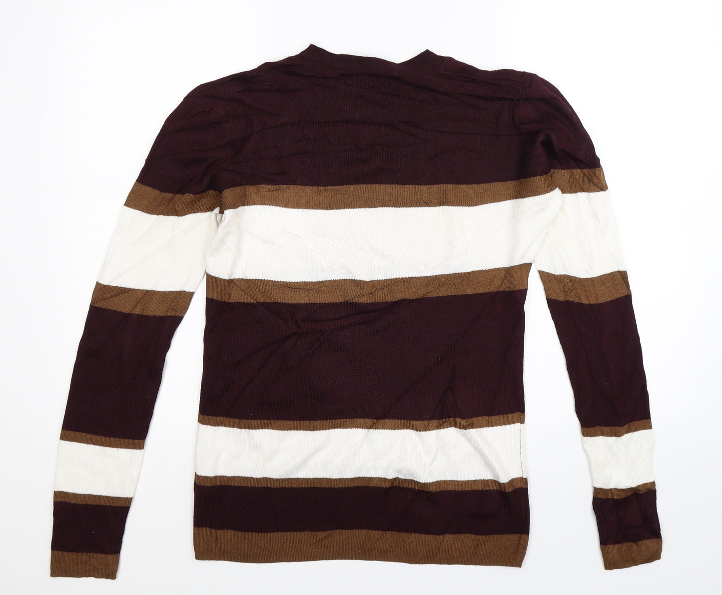 Dorothy Perkins Womens Multicoloured Striped Knit Pullover Jumper Size 14