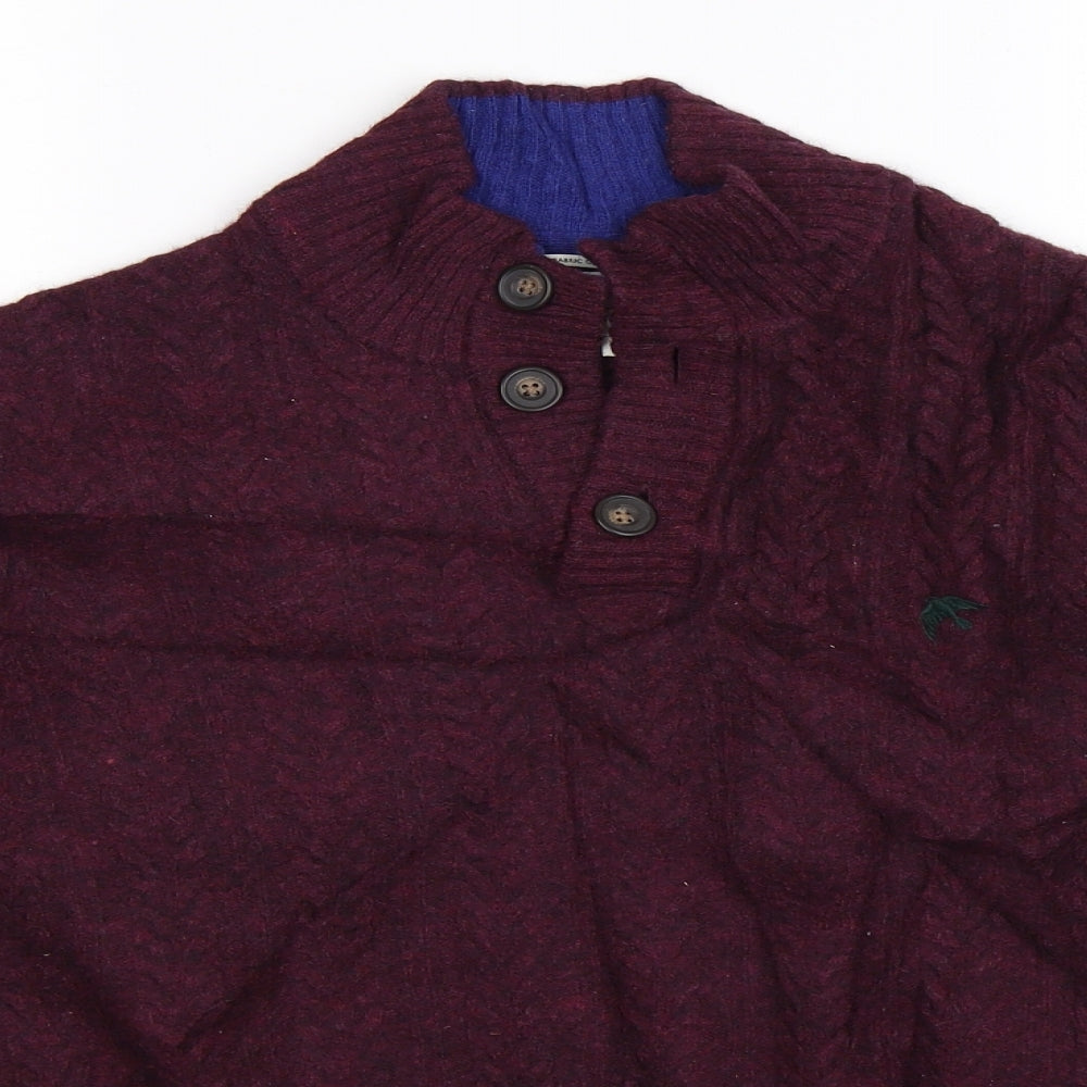 Racing Green Mens Brown  Knit Pullover Jumper Size L