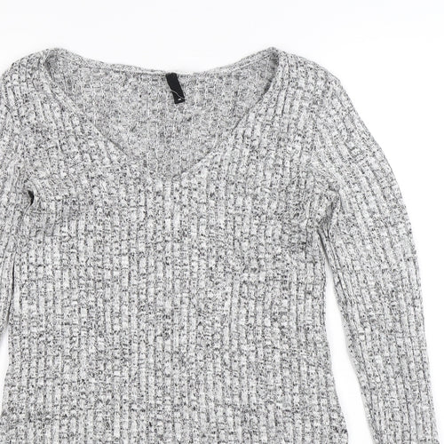 Divided Womens Grey  Knit Pullover Jumper Size S