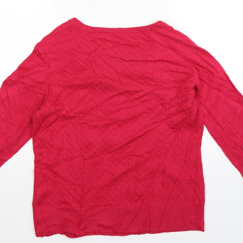 Marks and Spencer Womens Pink  Knit Pullover Jumper Size 12