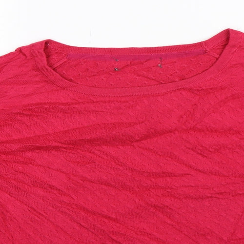 Marks and Spencer Womens Pink  Knit Pullover Jumper Size 12