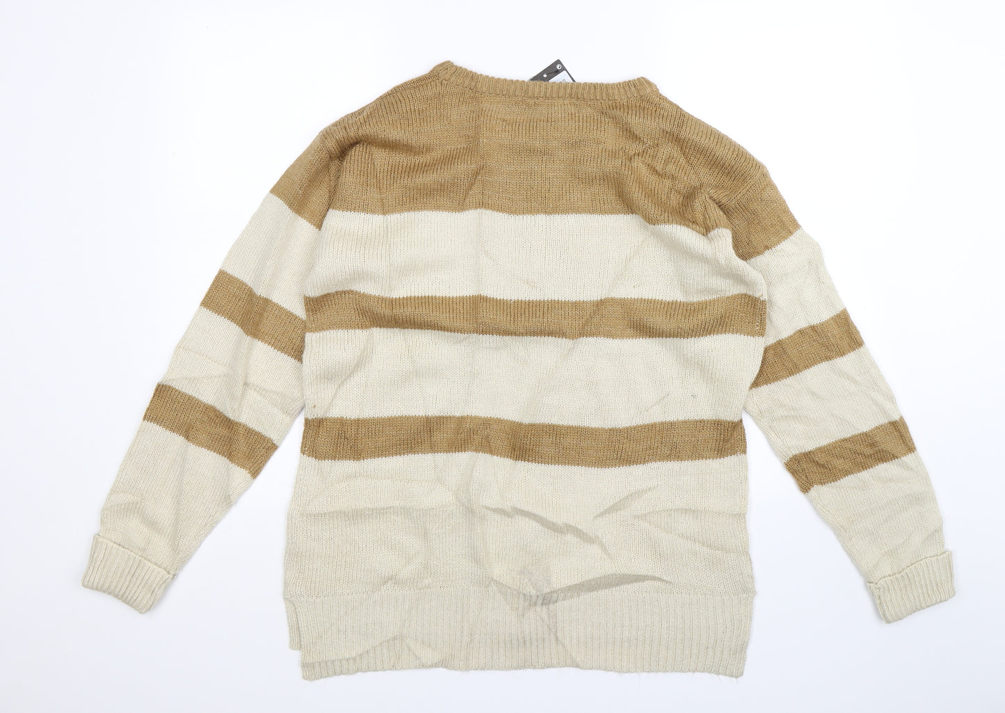 Atmosphere Womens Beige  Knit Pullover Jumper Size 14