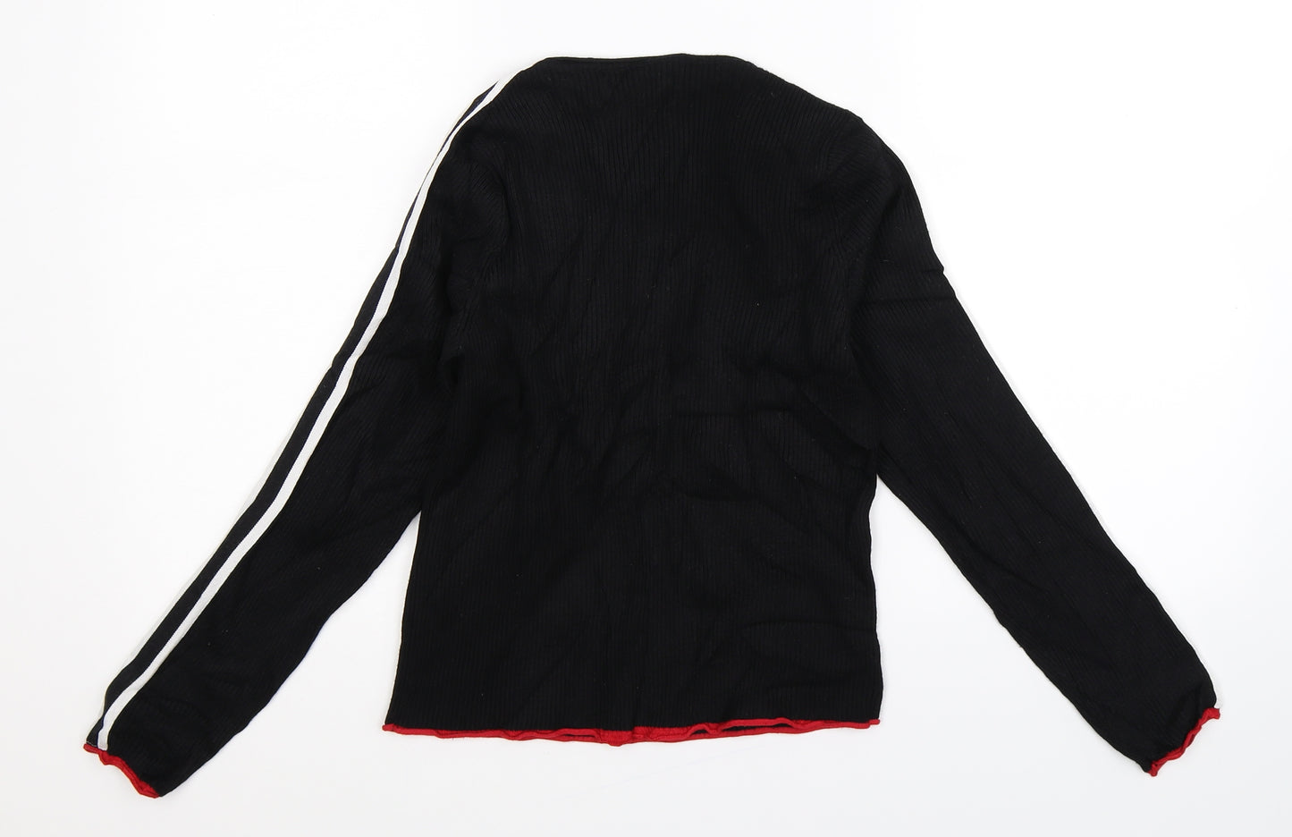 Zara Womens Black  Knit Pullover Jumper Size M