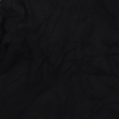 Zara Womens Black  Knit Pullover Jumper Size M